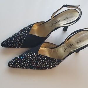 St. John jewel heels